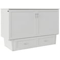 thumbnail image 4 of Atlin Designs Coffre-Lit Escamotable Moderne en Bois Format Grand Lit, Fini Blanc, 4 of 17