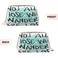 thumbnail image 3 of Cauagu Not All Who Wander Are Lost1 Print Large Cosmetic Bag,Portable Cosmetics Pouch Travel Makeup Bag Large Capacity Travel Makeup Case Organizer Makeup Brush Organizer, 3 of 8