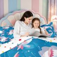 thumbnail image 5 of Manfei 3D Print Axolotl 7pcs Queen Bedding,Watercolor Ocean Animal Bedding Comforter Set Queen,Polkadot Reversible, 5 of 7