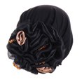 thumbnail image 2 of Pxiakgy Clearance Sale!! 2025 New Turbans for Women Head Wraps for Black Women Stretch Womens Solid Flowers Head Hat Cap Headwear Muslim Turban Cap Headwear Black One Size, 2 of 4