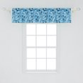 thumbnail image 2 of Ambesonne Floral Window Valance, Shabby Plant Petals, 42" x 12", Dark Blue White, 2 of 3