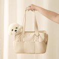 thumbnail image 2 of Pet Carrier Shoulder Bag Travel Bag Puppy Go Out Portable Handbag Dog Bag Pet Cat Supplies Suitable for Small Dogs Dog Carrier (Beige,41x19x31cm), 2 of 7