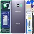 thumbnail image 1 of LUVSS Rear Glass for Samsung Galaxy S8 SM-G950 Back Glass Panel Replacement + Camera Glass + Repair Manual DIY Tools, 1 of 5