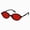 Black/Red, variant on Oval Sunglasses for Women Men Vintage 90s Style UV400 Protection Shades Ladies Sunglasses for Driving(Black/Gray)