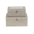 thumbnail image 3 of Fidela Set of 2 Soft Gold Vinyl Boxes, 3 of 7