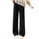 thumbnail image 2 of Pntutb Mujer Moda Invierno Cálido Sólido Casual Elástico Cintura Larga Pierna Ancha Pantalones Pntutb Pntutb-4170, 2 of 4