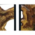 thumbnail image 4 of DecMode Rustic Brown Tree Trunk Inspired Wood Wall Décor, Set of 4 18"W x 18"H, 4 of 15
