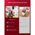 thumbnail image 3 of FOHERE Electric Cheese Grater & Veggie Slicer Chopper, Food Prep Appliance, 150W, Red, 3 of 10