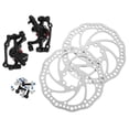 thumbnail image 1 of 1 par de frenos de disco mecánicos para bicicleta, kit de freno de disco delantero y trasero para montaña, 1 of 7