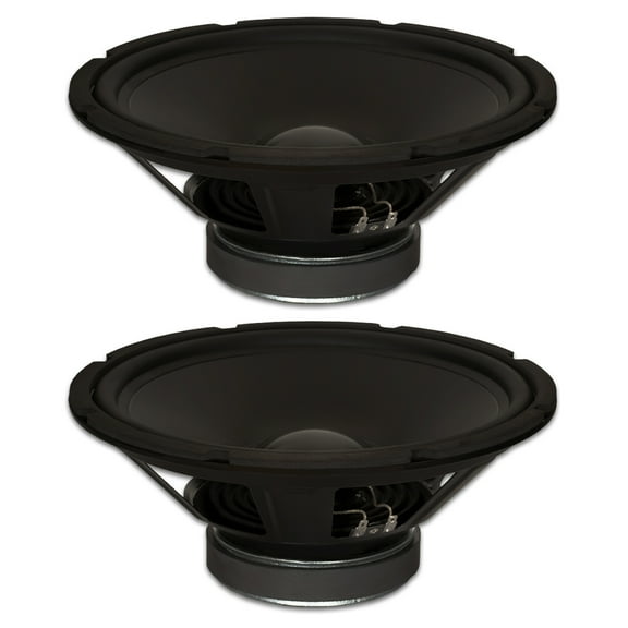 2 Goldwood Sound GW-1244 Rubber Surround 12" Woofers 290 Watts each 4ohm Replacement Speakers