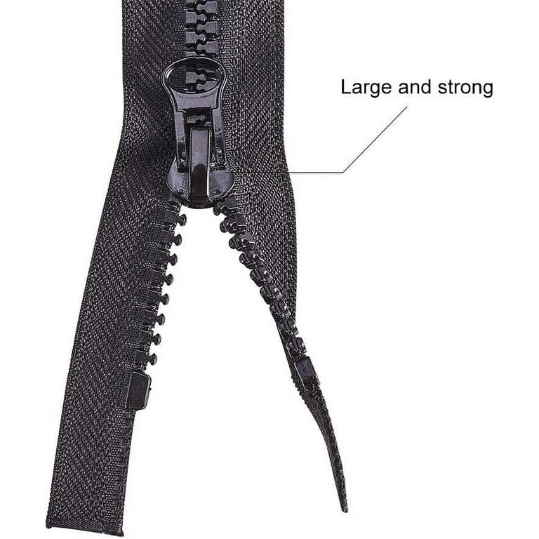  Separating Zippers, DOITEM 30 INCH Plastic Zipper for Sewing  Separating Zippers for Sewing Replacement Zippers for Coats, Dark Grey :  Everything Else