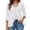 *White, variant on ClodeEU Women's 3/4 Sleeve Open Front Cardigan, Lightweight Solid Color Knit Sweater, Casual V-Neck Layering Coat Light Blue,Womens Plus L