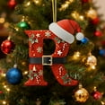 thumbnail image 3 of Christmas 26 Letters Ornament 2025, Personalized Christmas Indoor for Christmas Tree Ornaments Pendant Hanging Decorations, DIY Hanging Christmas Ornaments(R), 3 of 5