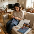 thumbnail image 4 of Portable New Model Embroidery Book - Complete Tutorial Kit, Durable Cloth Metal Needles, for Beginners Craft Lovers, All Scenario DIY Needlework, 4 of 7