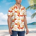 thumbnail image 5 of Xecao Cartoon Chicken print Hawaiian shirt - a stylish short-sleeve button-down for men, perfect for casual beach and tropical outings., 5 of 9