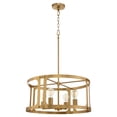 thumbnail image 3 of Quorum International 8231-4 Colburn 4 Light 22" Wide Pendant - Brass, 3 of 7