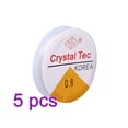 thumbnail image 2 of 5PCS 0.8mm Transparent Crystal String for Handmake Spandex Elastic Rope DIY Knitting Rope for Bracelet, 2 of 9