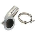 thumbnail image 1 of Codo De Tubo De Bajada De Escape Turbo 90 Grados Y Abrazadera De Brida De Banda En V Hy35 HX He351 Sunnimix Bajante de escape turbo, 1 of 8