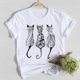 thumbnail image 3 of Camiseta de manga corta con estampado de dinosaurios para mujer, ropa informal a la moda, camiseta para mujer, camisetas gráficas de verano, 3 of 5