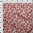 thumbnail image 3 of oneOone Cotton Cambric Red Fabric Florals Sewing Craft Projects Fabric Prints By Yard 56 Inch Wide, 3 of 5