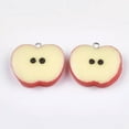 thumbnail image 2 of U8MO 100/200pcs Colorful Resin Cute Fruit Pendants Dangle Mini Charms Craft 24~38mm-Apple-100pcs, 2 of 2