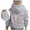 Grey, variant on Bibifish Kids Hoodies Cute Bow Print Hooded Sweatshirts With Pocket Soft Drawstring Hood Girls Relaxed Fit Casual Daily Wear Stylish Hoodies