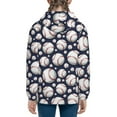 thumbnail image 6 of Kdxio Cute Basebal Pattern Kids Boys Girls Zip Up Hoodie 3D Printed Hooded Sweatshirt Hoody Coat with Pocket 7-12 Y-Medium, 6 of 6