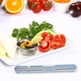 thumbnail image 4 of unbranded Utensilios De Acero Inoxidable Resistentes Con Estuche Portátil Para Comedor Y Exteriores, 4 of 8