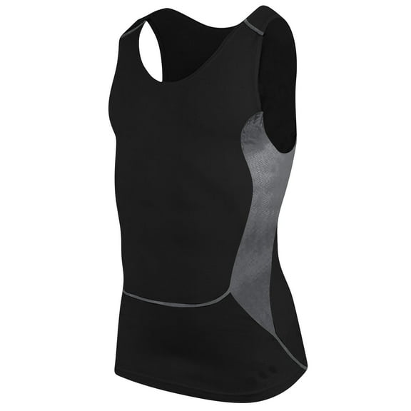 Sleeveless Shirts For Men Qiggri Fashionable Men's Solid Color Tight Fitting Round Neck Sleeveless Top Mens Tank Tops Workout