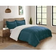 thumbnail image 1 of Reversible Mink & Berber Plush Sherpa Comforter Set, 1 of 3