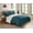 Teal, variant on Reversible Mink & Berber Plush Sherpa Comforter Set