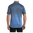 thumbnail image 2 of Yellow Rooster Mens Ombre Heather Polo Carolina Blue/ True Navy XS, 2 of 8