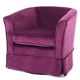 thumbnail image 2 of Noble House Celeste Velvet Swivel Chair with Loose Cover, Fushsia(Red), 2 of 12