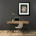 thumbnail image 4 of Pierre Joseph Redouté 20x24 Black Modern Framed Museum Art Print Titled - Pink Roses in a Vase (1838), 4 of 5