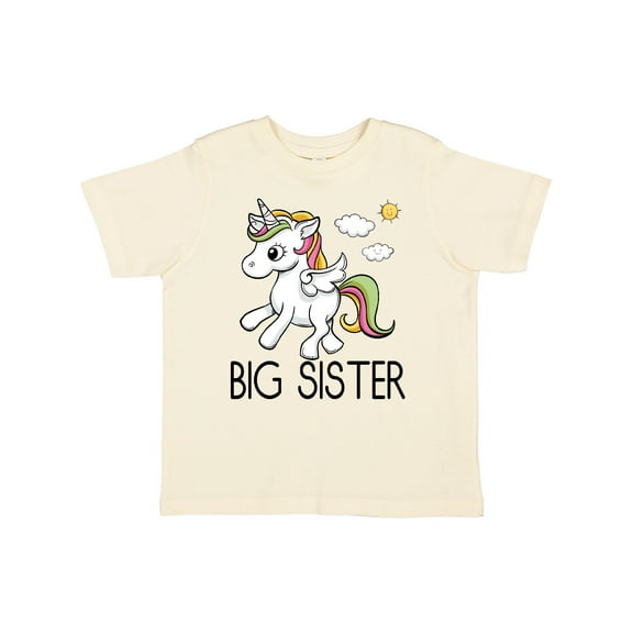 Inktastic Big Sister Unicorn Girls Toddler T-Shirt