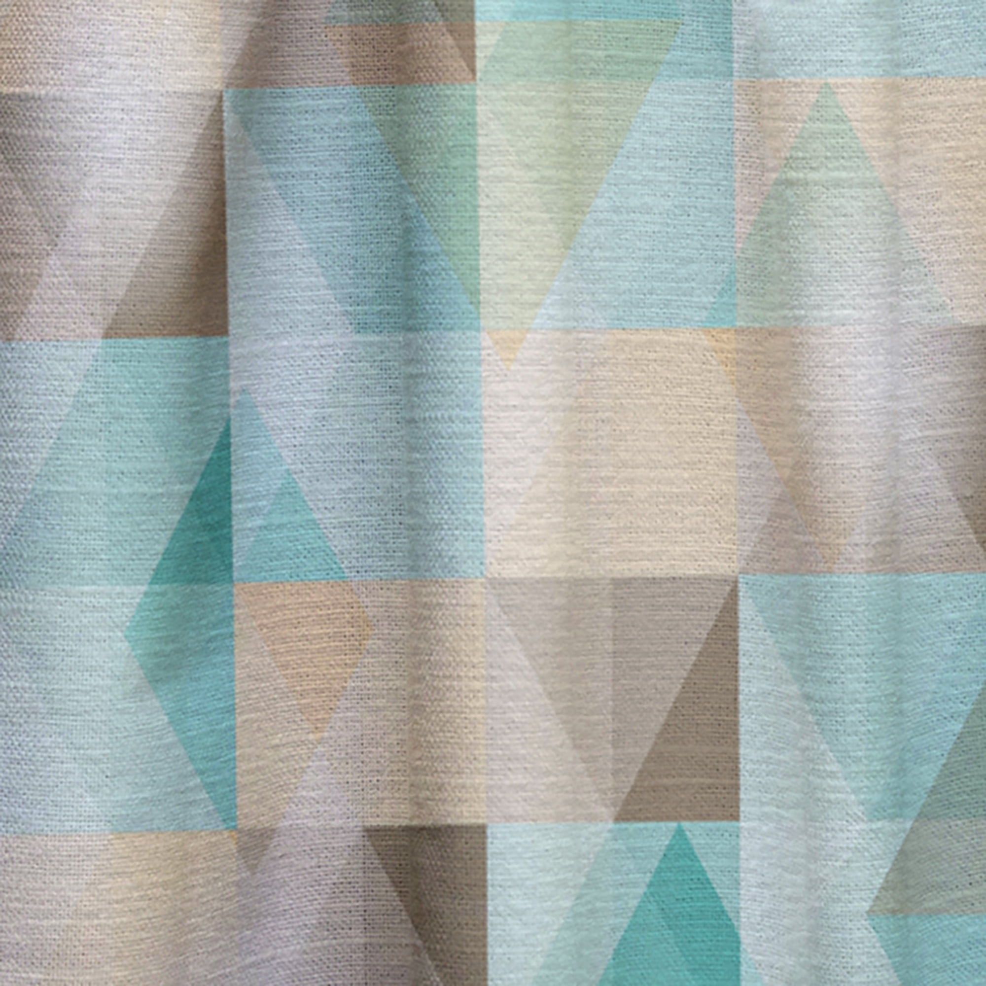 Designart 'Triangular Shapes Colourfields XXVI' Traditional Curtain Panel