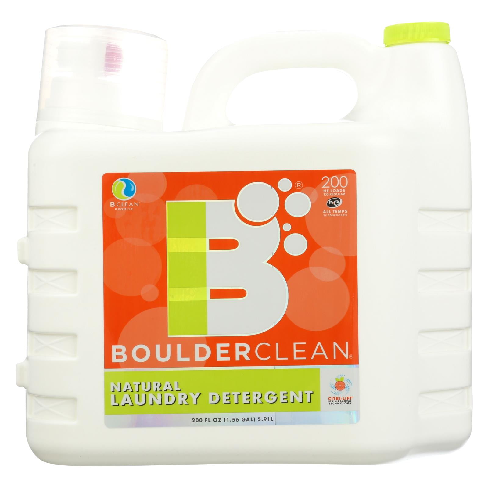 Boulder Clean Liquid Laundry Detergent Valencia Orange Case Of 2
