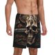 thumbnail image 2 of Fotbe Metal Style Horned Skull Pantalones Cortos de Pijama para Hombre, Ropa de Dormir, Pantalones de Pijama Cortos para Hombre-XX-Large, 2 of 6