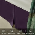 thumbnail image 5 of Elegant Comfort 1-Piece Solid Bed Skirt, 1500 Thread Count Quality, Minimalist Design with a Modern Look- Easy Care, Wrinkle and Stain Resistant, Bedskirt, King, Passionate Purple, 5 of 5