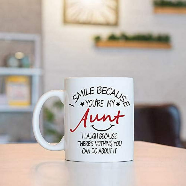 Your Are Loved Two-Sided Personalized Aunt Two-Toned Coffee Mug