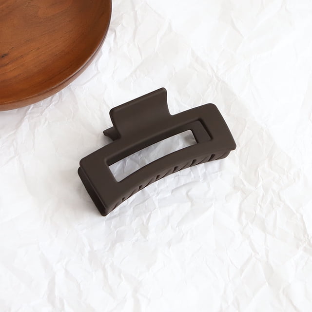 Accesorios para el cabello de estilo coreano para mujer, pinza para el cabello de placa grande mate de color Morandi, elegante y elegante, horquilla para la parte posterior de la cabeza
