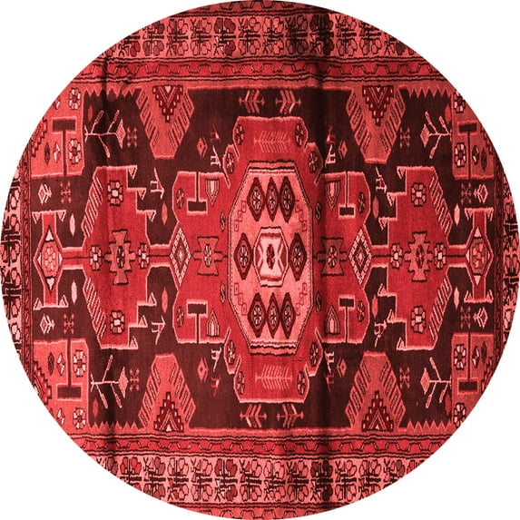 Ahgly Company Indoor Round Persian Red Traditional Area Rugs, 6' Round