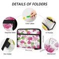thumbnail image 3 of Organ Folder 14.2 x 0.8 x 10.6 Inches 13 Separate Pockets A4 Size Documents Folder A Sort Storage File Manager For The Home Office Colorful Watercolor Roses, 3 of 7