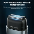 thumbnail image 5 of NEXPURE Electric Razor for Men, Dual Blade Foil Shaver for Face and Beard, IPX7 Waterproof, LED Display, Travel Lock, 5 of 8