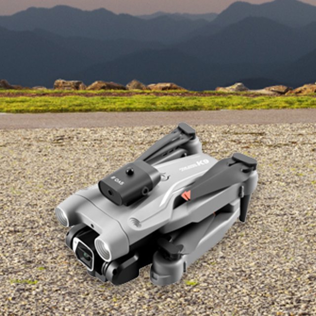 Cámara Aérea Uav Drone FPV plegable 4K HD de doble lente para adultos principiantes (batería gris2)