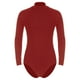 thumbnail image 5 of Body de manga larga con cuello simulado para hombre, camiseta interior de una pieza, ropa de baile informal de Color sólido con botones en la entrepierna y gimnasia, 5 of 5