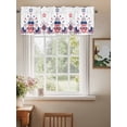 thumbnail image 2 of Valances for Windows Independence Day Rod Pocket Cafe Window Treatments Valance Curtains for Kitchen Bathroom Laundry Basement Windows 54"x18", 2 of 9