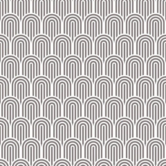 Hoopla Walls Retro Arch Black Peel and Stick Wallpaper