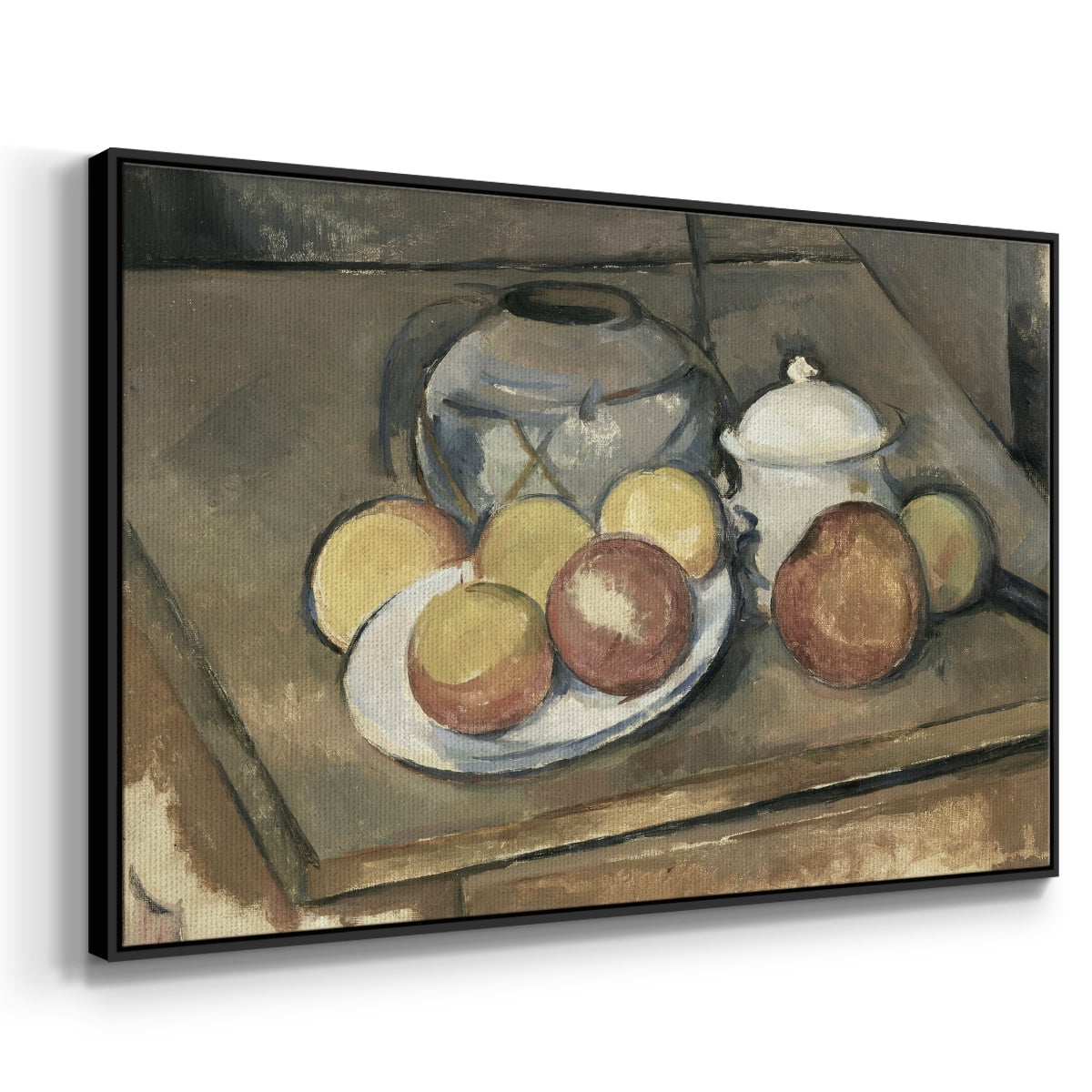 Vintage Botanical Print-VI By Wexford Home Framed in Black Wood Gallery Wrapped Canvas 17 in. x 25 in.
