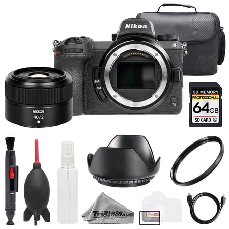 Nikon Z 7II + NIKKOR Z 40mm f/2 Lens +64GB + Bag+ UV Filter- Basic Kit (International Version)